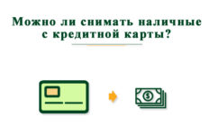 На каких условиях можно снять наличные с кредитной карты?